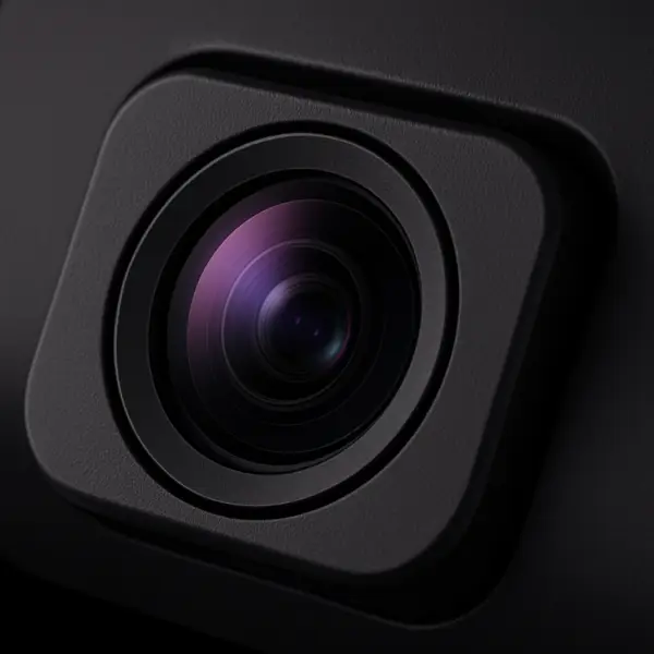 Close-up of IROAD Pro dash cam lens